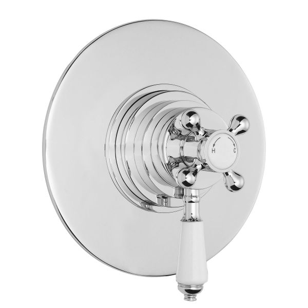 Dual Thermostatic Shower Valve - Nuie A3092C Chrome, Chrome colour ,image 1