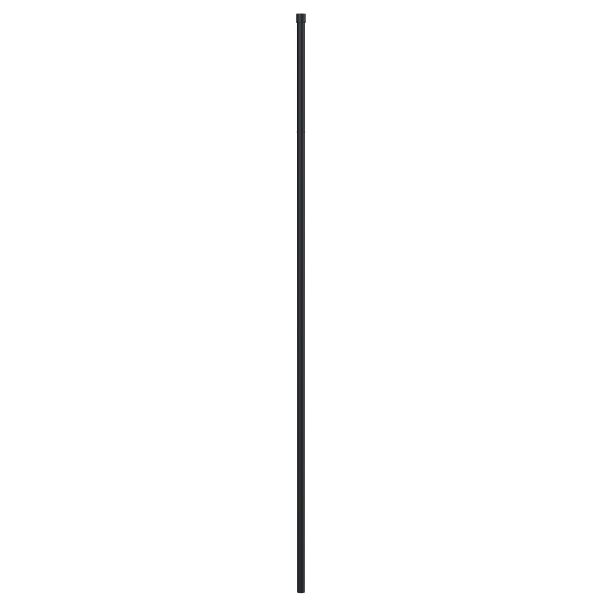 Black Wetroom Screen Ceiling Post - Hudson Reed WRSF006 Matt Black, Black colour ,image 1