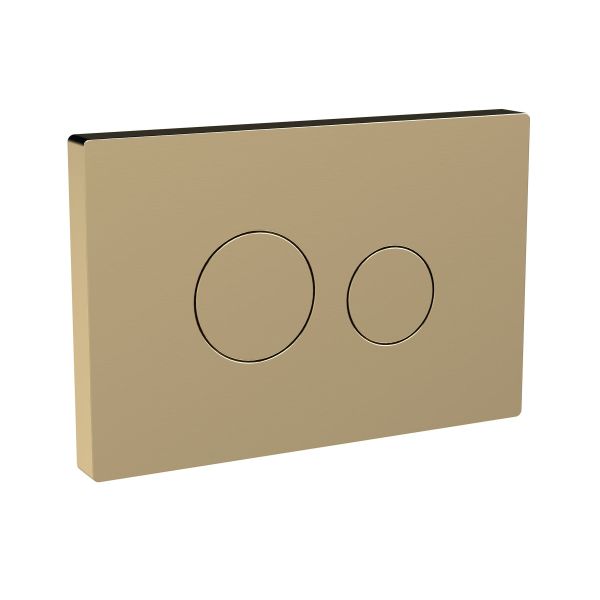 Brass Round Plate for Pneumatic Dual Flush - Hudson Reed MDPP03R Brass, Brass colour ,image 1