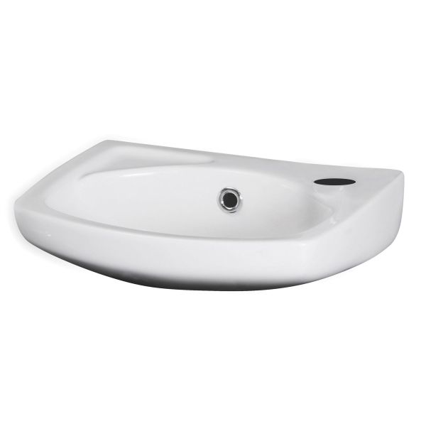 350mm Wall Hung Basin - Nuie NCU832 White, White colour ,image 1