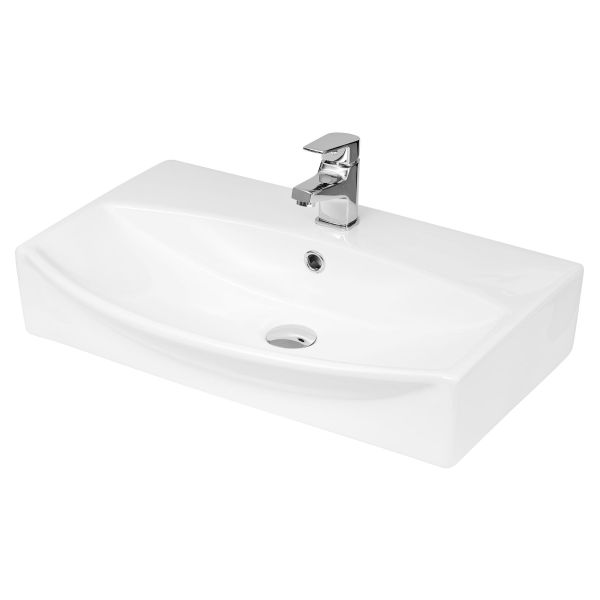 Wall Hung Vessel - Hudson Reed NBV165 White, White colour ,image 1