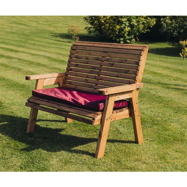 Valley 2 Seat Bench By Churnet Valley, Wood colour ,image 1