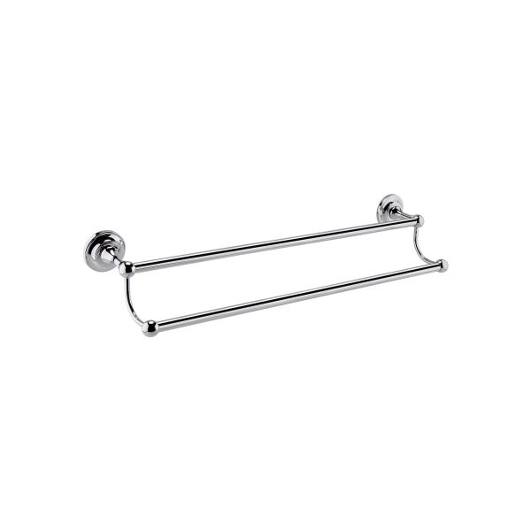 Double Towel Rail - Hudson Reed LH307 Chrome, Chrome colour ,image 1