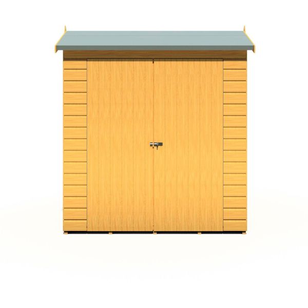 Lewis 4 x 6 Double Door Shiplap Shed - Reverse
