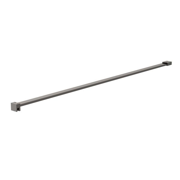 Wetroom Screen Support Bar - Nuie FIX070 Black, Black colour ,image 1