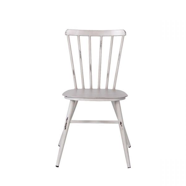 Pula 850 x 530 Metal Side Chair - Vintage White, White colour ,image 1