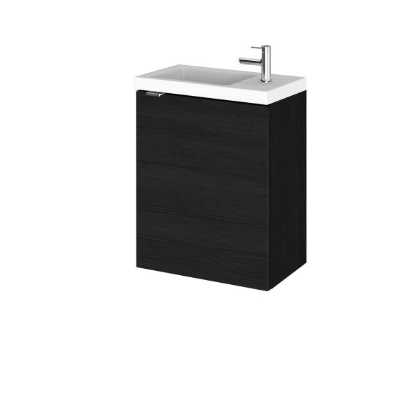 400mm Vanity Unit & Basin - Hudson Reed CBI637 Charcoal Black, Hacienda Black colour ,image 1