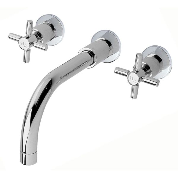 Wall Mounted Basin Mixer - Hudson Reed TEX317 Chrome, Chrome colour ,image 1