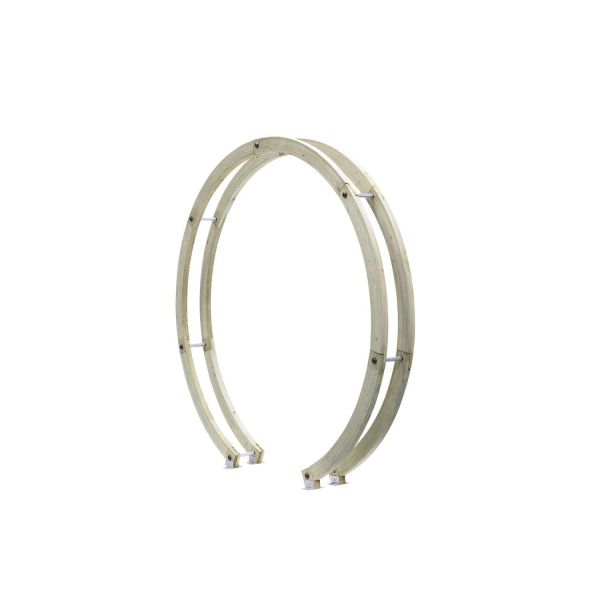 Free Standing Flower Circle (with Bold Down Bracket), Brown colour ,image 1