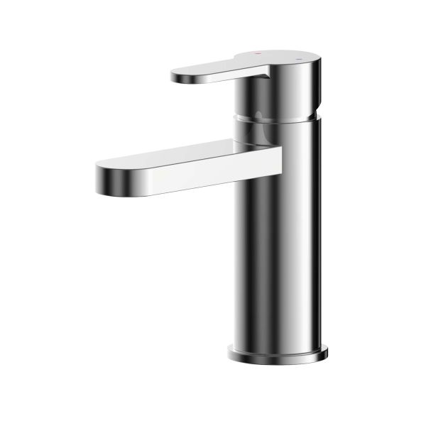 Mini Basin Mixer With Push Button Waste - Nuie ARV315 Chrome, Chrome colour ,image 1