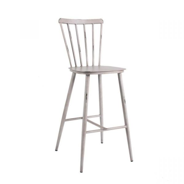 Pula 850 x 510 Metal Bar Chair - Vintage White, White colour ,image 1