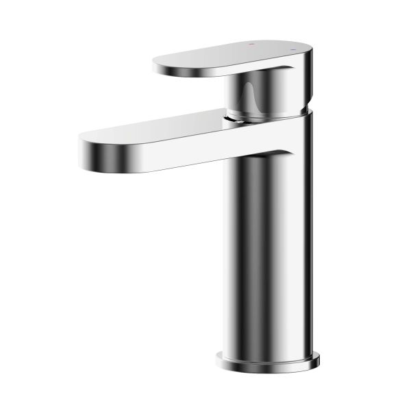 Mono Basin Mixer With Push Button Waste - Nuie BIN305 Chrome, Chrome colour ,image 1