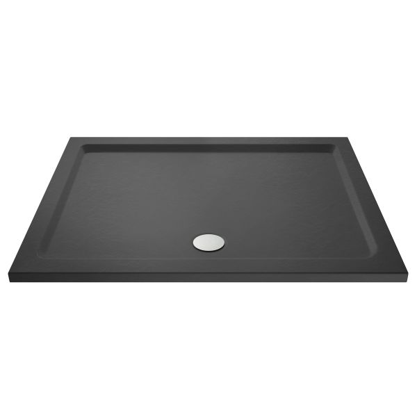 Rectangular Shower Tray 1500 x 700mm - Hudson Reed TR71041 Grey Slate, Grey colour ,image 1