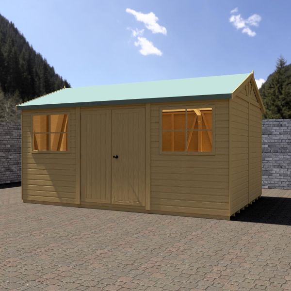 Mammoth 10 x 15 Double Door Shiplap Shed