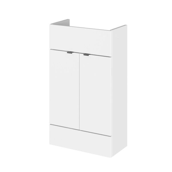 500mm Vanity Unit - Compact - Hudson Reed OFF105 Gloss White, White colour ,image 1