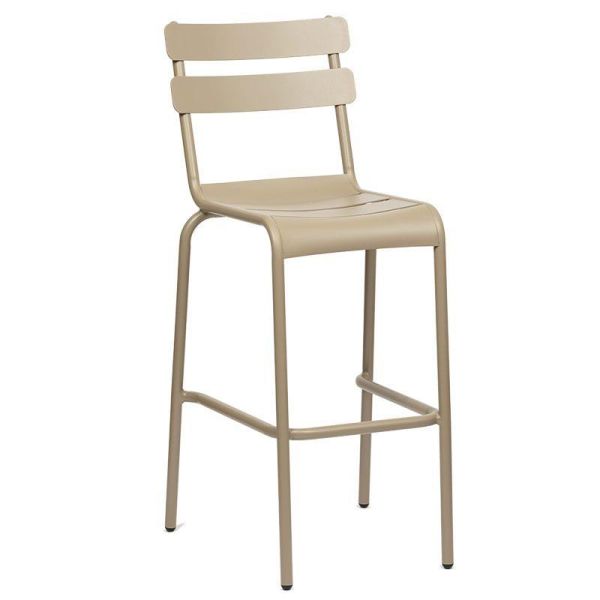Anzio 1040 x 440 Metal Bar chair - Taupe, Neutrals colour ,image 1