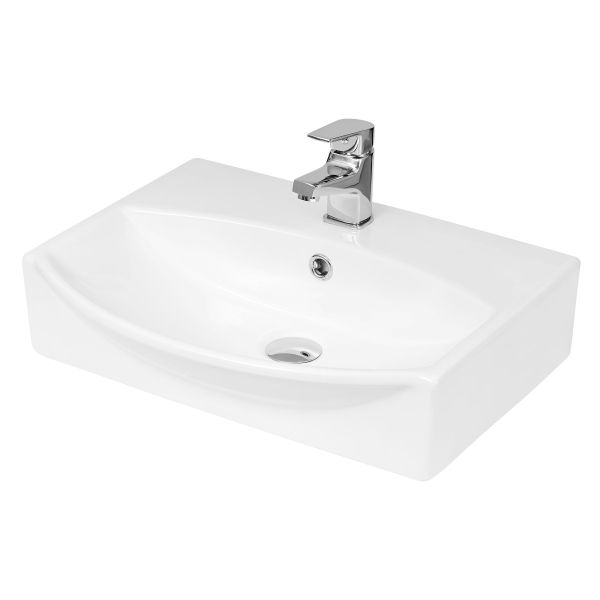 Wall Hung Vessel - Hudson Reed NBV164 White, White colour ,image 1