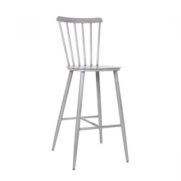 Pula 850 x 510 Metal Bar Chair - Vintage Grey, Grey colour ,image 1