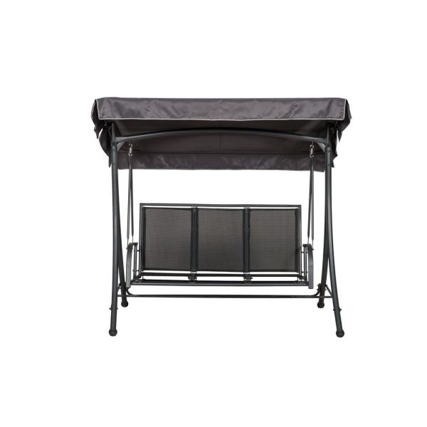 Sorrento Black 3 Seat Swing Hammock, Grey colour ,image 1