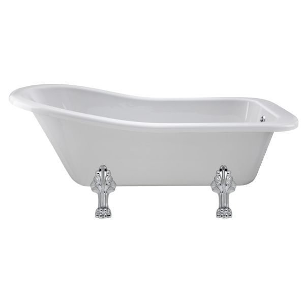Freestanding Bath - Pride Leg Set (1500mm) - Hudson Reed RL1490C2 White, White colour ,image 1