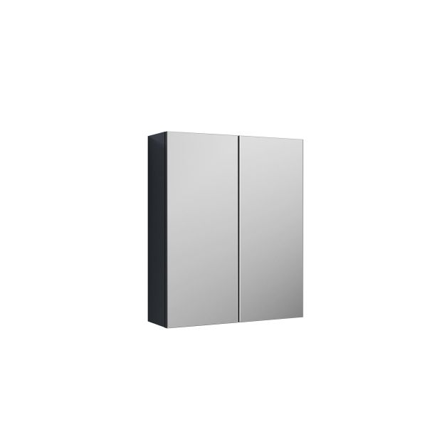 600mm Mirror Unit (50/50) - Nuie OFF1417 Black, Black colour ,image 1