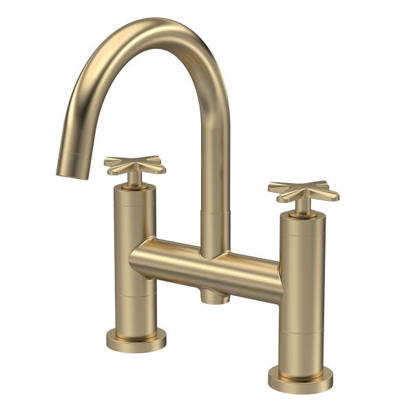 Bath Filler - Nuie CLX853 Brushed Brass, Brushed Brass colour ,image 1