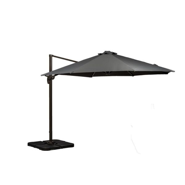 Grey 3.5M Led Cantilever - Grey Pole, 56 Led Strip Lights, Grey colour ,image 1