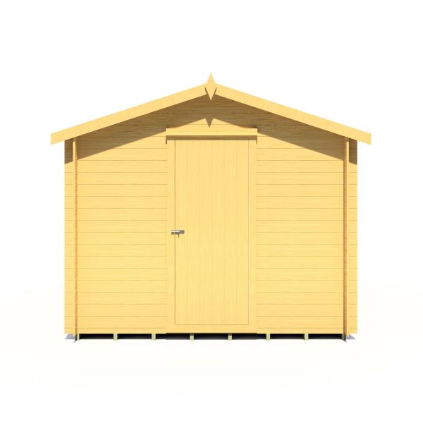 Danbury 9 x 9 Log Cabin, Brown colour ,image 1