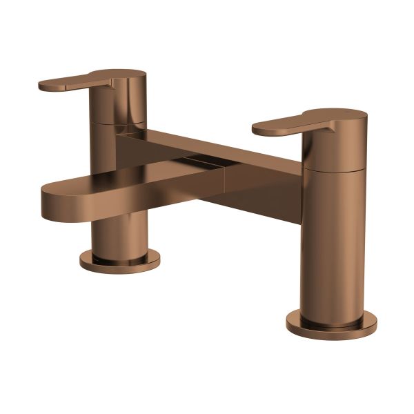 Deck Mounted Bath Filler - Nuie ARV1503 Brushed Bronze, Brushed Bronze colour ,image 1