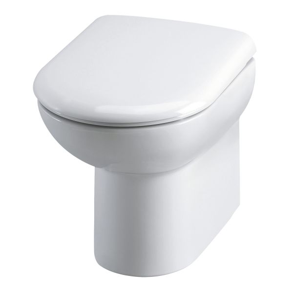 Back To Wall Pan & Seat - Hudson Reed CBW001 Gloss White, White colour ,image 1