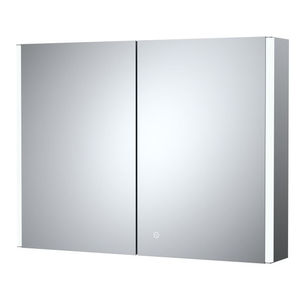800mm Mirror Cabinet - Hudson Reed LQ094 Silver ,image 1