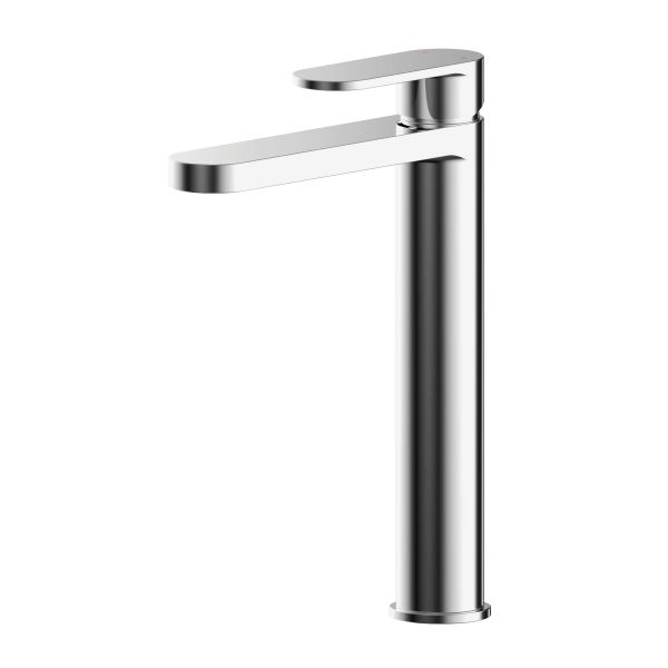 High-Rise Mono Basin Mixer (No Waste) - Nuie BIN370 Chrome, Chrome colour ,image 1