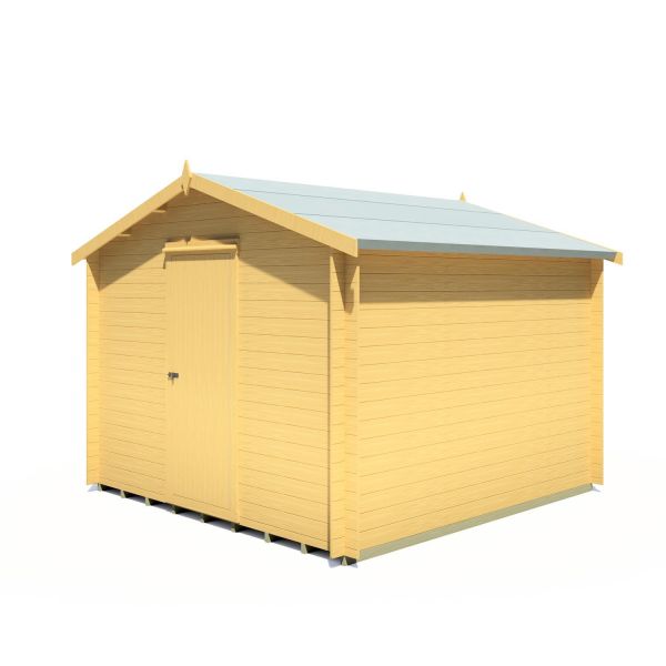 Danbury 10 x 10 Log Cabin, Brown colour ,image 1