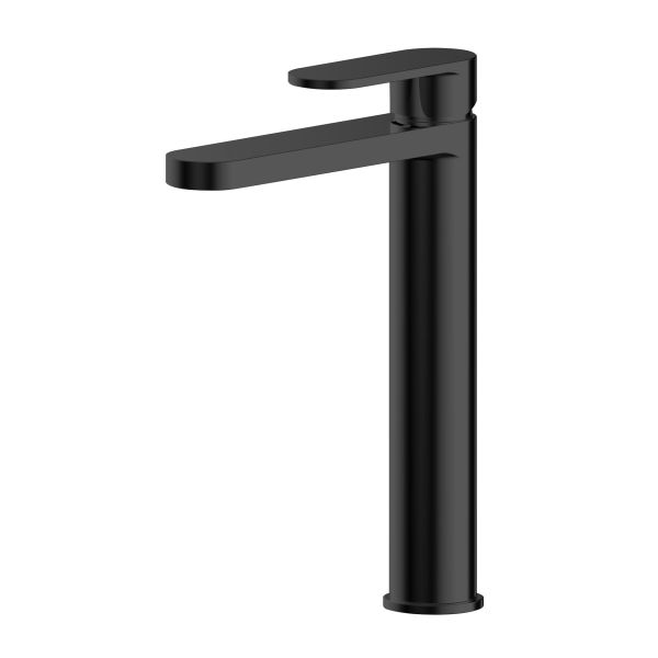 High Rise Mono Basin Mixer - Nuie BIN470 Black, Black colour ,image 1