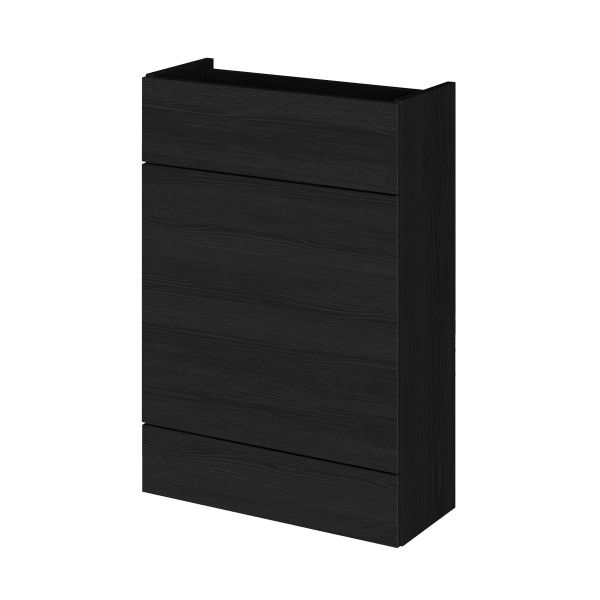 600mm WC Unit - Compact - Hudson Reed OFF647 Charcoal Black, Black colour ,image 1