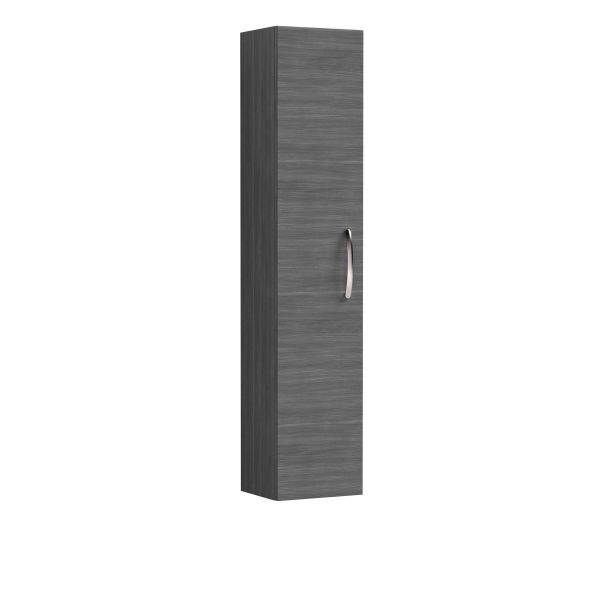 300mm Tall Unit (1 Door) - Nuie MOD561 Graphite Grey Woodgrain, Brown/Grey colour ,image 1