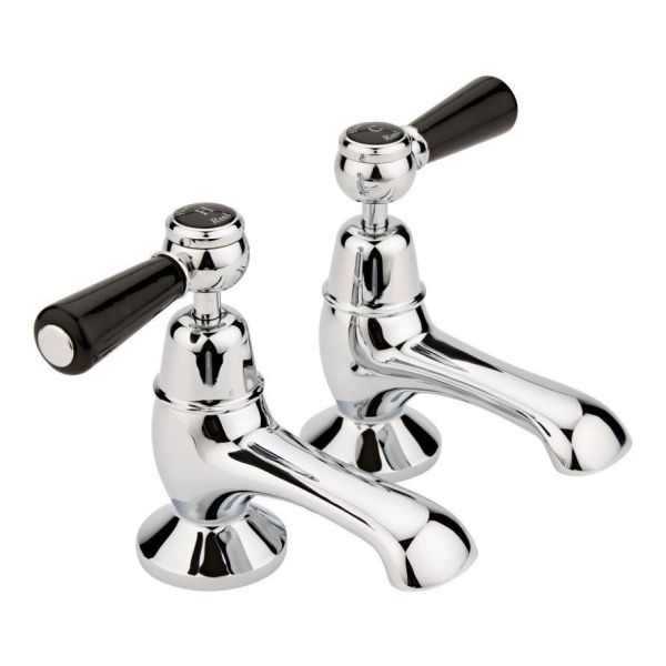 Bath Taps - Hudson Reed BC402DL Chrome, Black/Chrome colour ,image 1