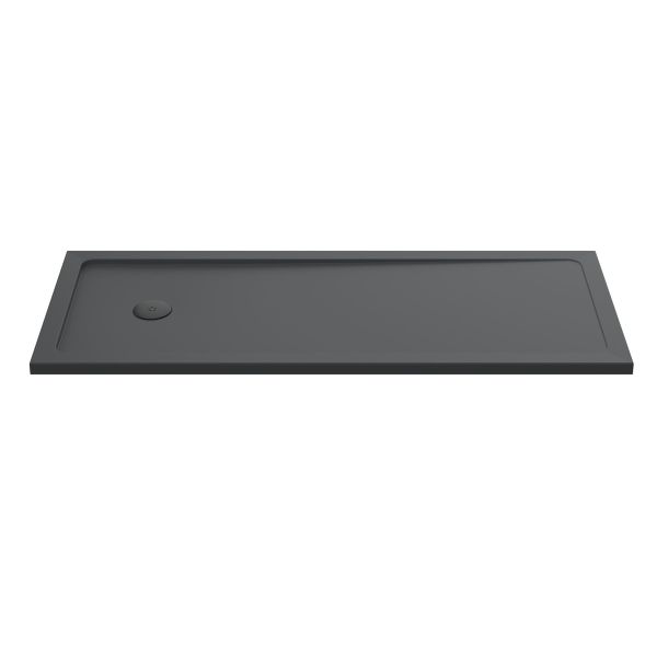 Bath Replacement Shower Tray 1700 x 700mm - Hudson Reed TR71060 Grey Slate, Grey colour ,image 1