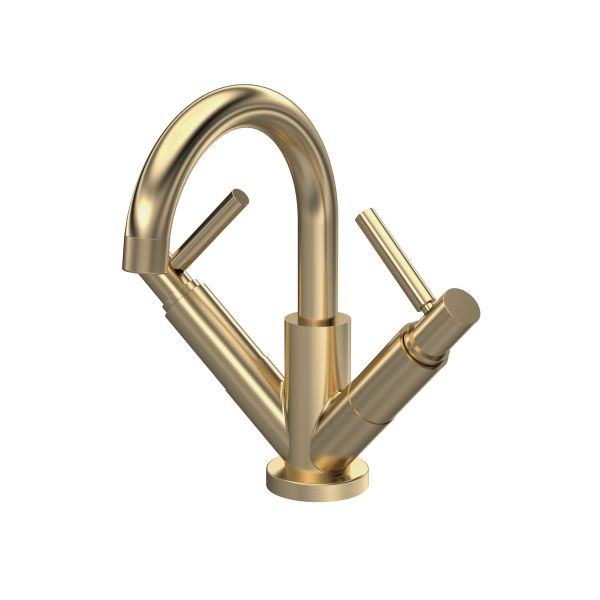 Mono Basin Mixer - Hudson Reed TEL815 Brass, Brass colour ,image 1