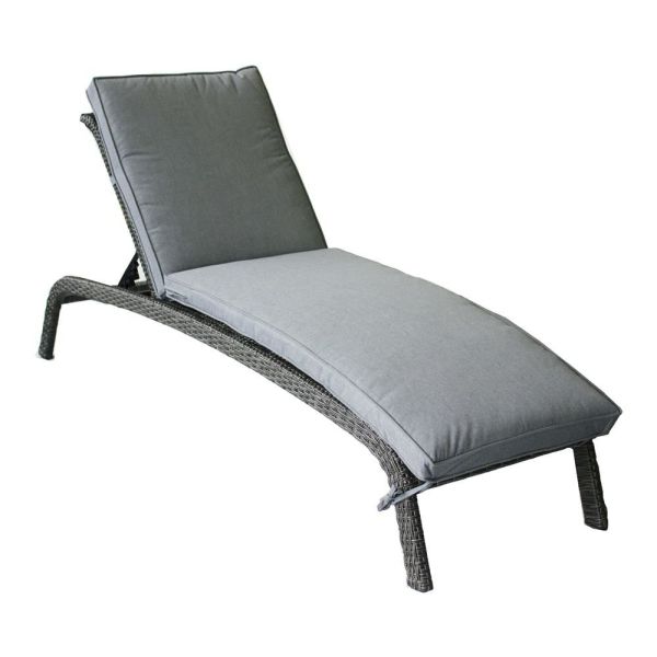 Paris 2 Adjustable Sunlounger, Grey colour ,image 1