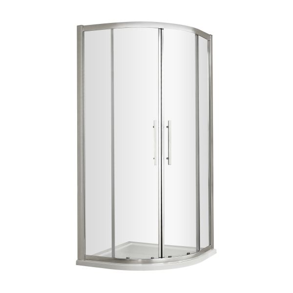 Apex 800mm Quadrant - Hudson Reed M800Q-E8 Chrome, Polished Chrome colour ,image 1