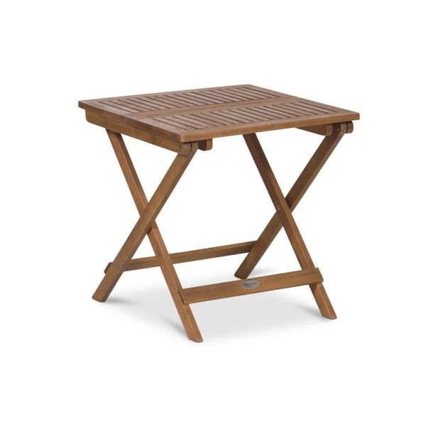 Mini Folding Side Square Table - Acacia ,image 1