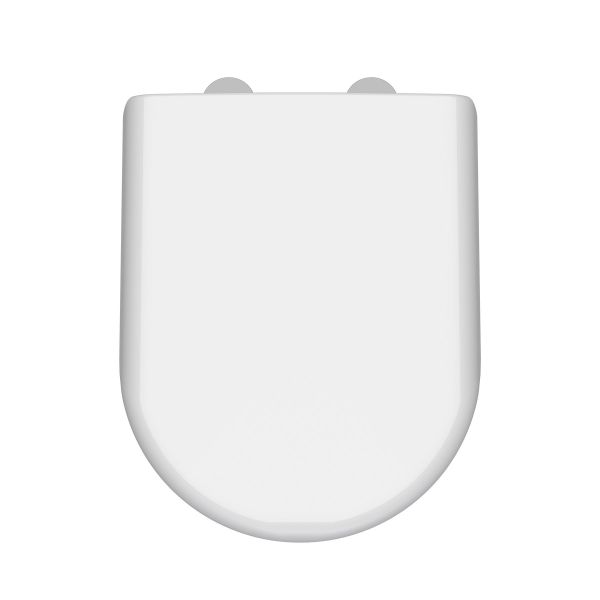 Luxury Soft Close Toilet Seat - Nuie NTS004 White, White colour ,image 1