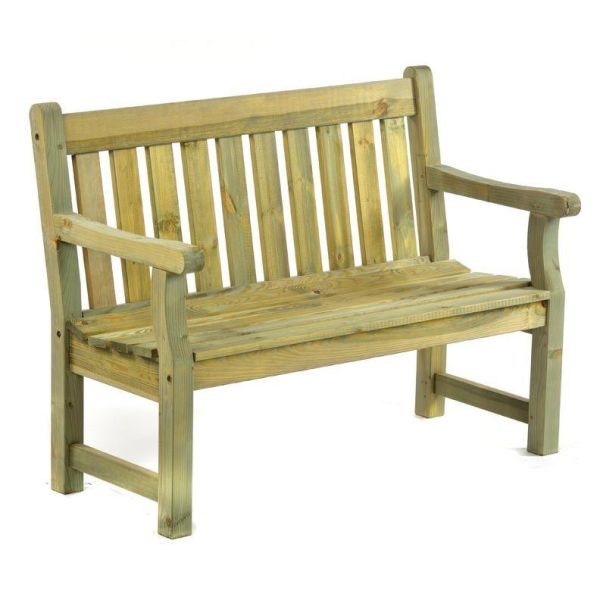 Darwin 2 seat Wooden Garden Bench - Neutral Green - FSC Mix Credit, Neutrals colour ,image 1