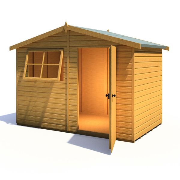 Wroxham 10 x 6 Single Door Shiplap Shed - Style C