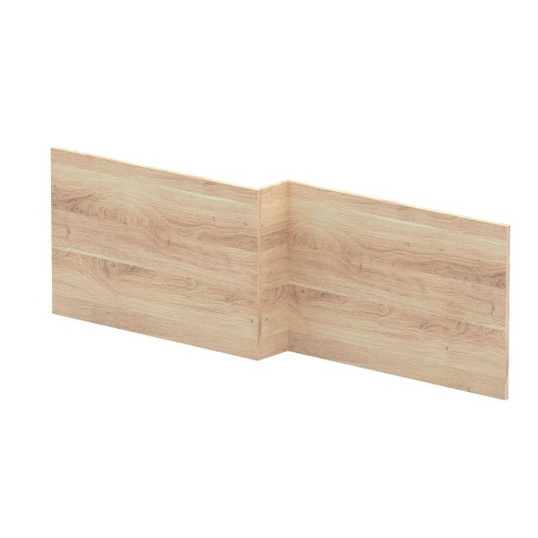 Square Shower Bath Front Panel - Hudson Reed MPD3035 Oak, Oak colour ,image 1