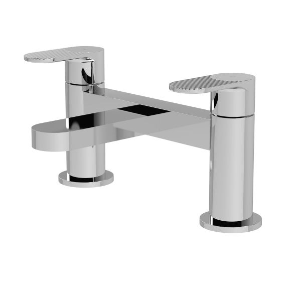 Deck Mounted Bath Filler - Nuie BIN303F Chrome, Chrome colour ,image 1
