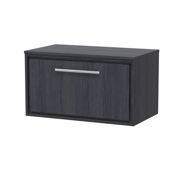 800mm Wall Hung Single Drawer Vanity with Worktop - Hudson Reed LIL2225W Grey, Grey colour ,image 1