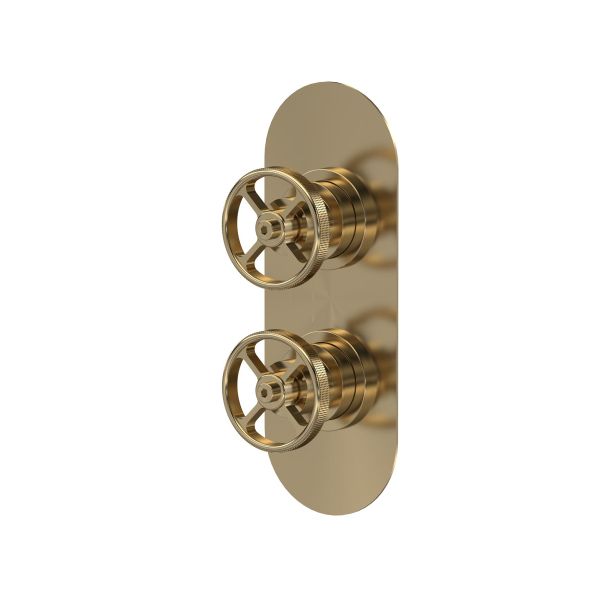 Twin Valve - Hudson Reed SIWTW801 Brass, Brass colour ,image 1
