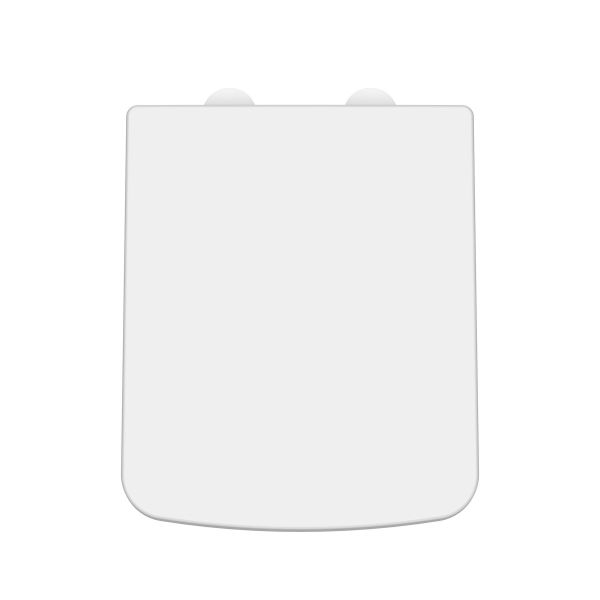 Square Soft Close Seat - Hudson Reed NCH198W White, White colour ,image 1